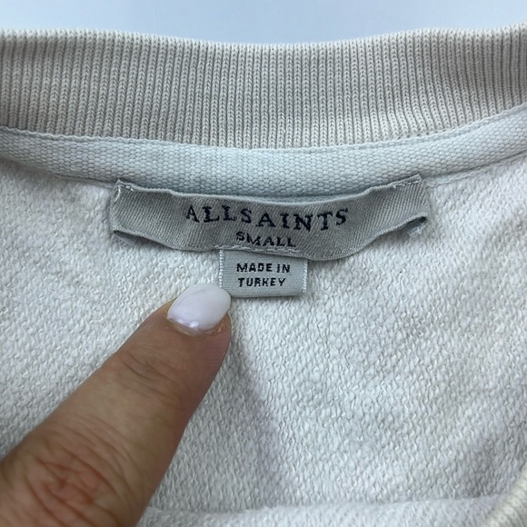 All Saints Navarre Sweatshirt N177-23 - Picture 4 of 12